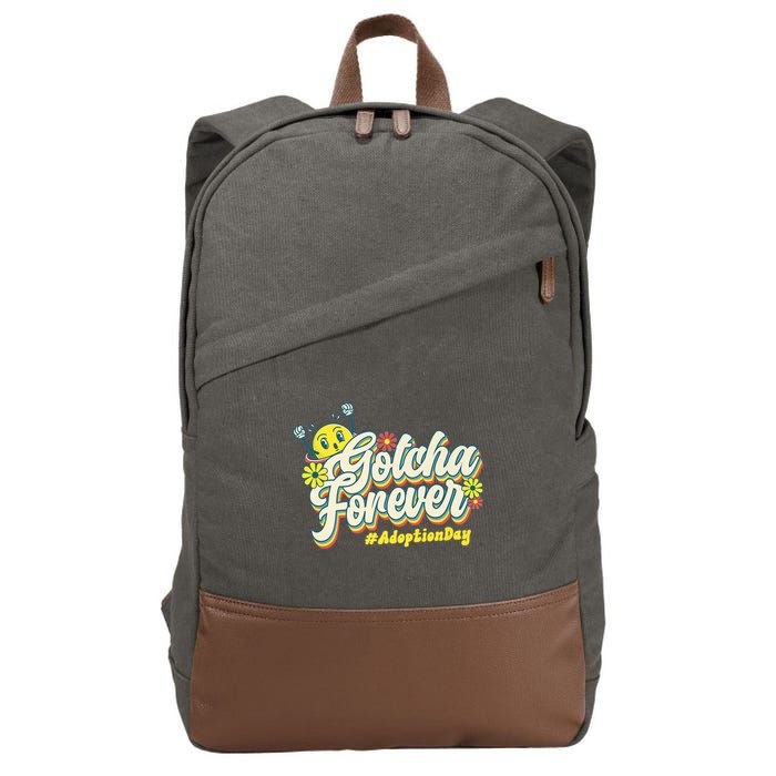 Adopt Gotcha Day Gotcha Forever Family Adoption Day Cotton Canvas Backpack