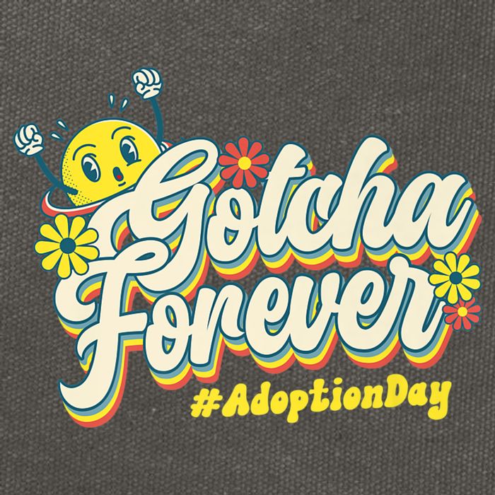 Adopt Gotcha Day Gotcha Forever Family Adoption Day Cotton Canvas Backpack