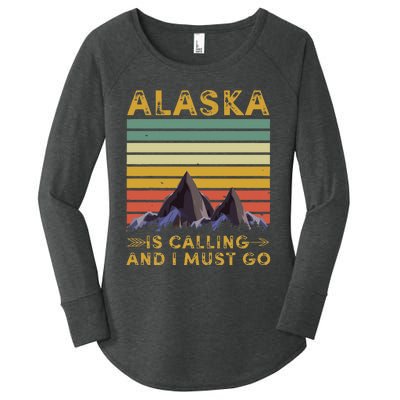 Alaska Gifts Denali Juneau Alyaska Women's Perfect Tri Tunic Long Sleeve Shirt