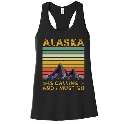 Alaska Gifts Denali Juneau Alyaska Women's Racerback Tank