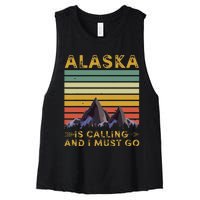 Alaska Gifts Denali Juneau Alyaska Women's Racerback Cropped Tank