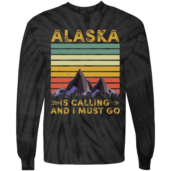 Alaska Gifts Denali Juneau Alyaska Tie-Dye Long Sleeve Shirt