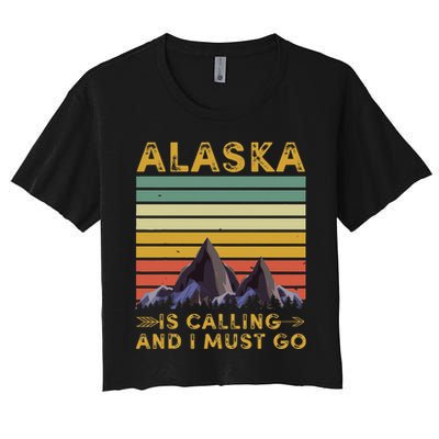 Alaska Gifts Denali Juneau Alyaska Women's Crop Top Tee