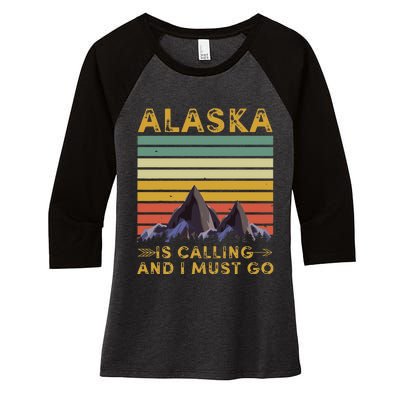 Alaska Gifts Denali Juneau Alyaska Women's Tri-Blend 3/4-Sleeve Raglan Shirt