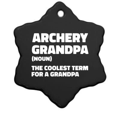 Archery Granddad Definition Great Gift Bow Arrow Competition Archery Gift Ceramic Star Ornament