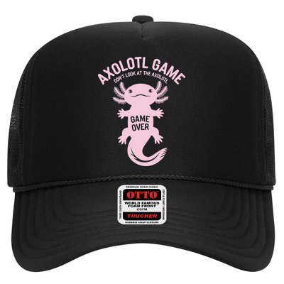 Axolotl Game Don't Look At The Axolotl, Funny Axolotl Trucker Hat