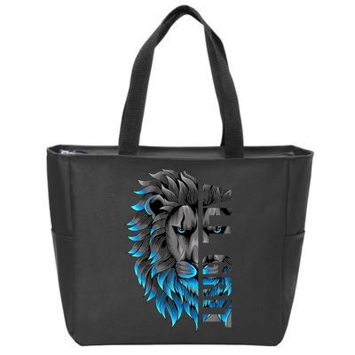 All Grit Detroit Football Zip Tote Bag