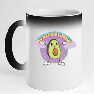 Avo Great Day Avocado 11oz Black Color Changing Mug