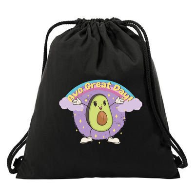 Avo Great Day Avocado Drawstring Bag