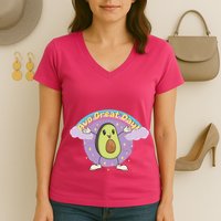 Avo Great Day Avocado Women's V-Neck T-Shirt