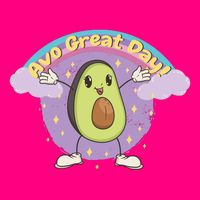 Avo Great Day Avocado Women's V-Neck T-Shirt