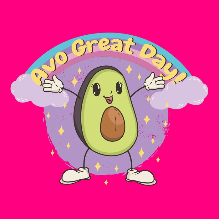 Avo Great Day Avocado Women's V-Neck T-Shirt