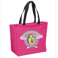 Avo Great Day Avocado Zip Tote Bag