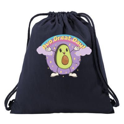 Avo Great Day Avocado Drawstring Bag