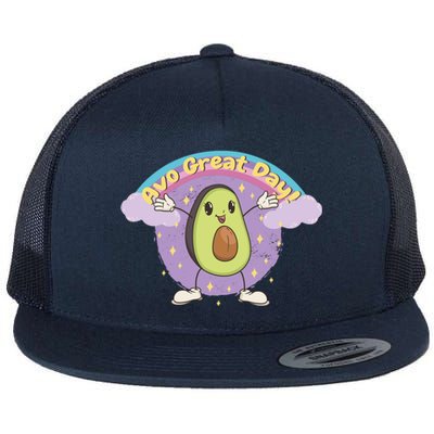 Avo Great Day Avocado Flat Bill Trucker Hat