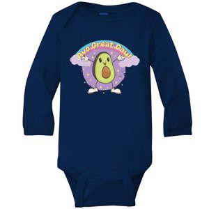 Avo Great Day Avocado Baby Long Sleeve Bodysuit