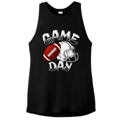 Awesome Game Day Football American Football Season Ladies PosiCharge Tri-Blend Wicking Tank