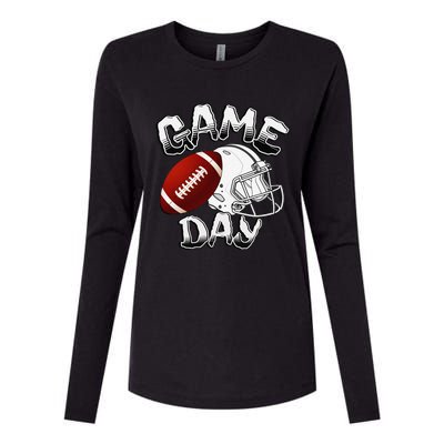 Awesome Game Day Football American Football Season Womens Cotton Relaxed Long Sleeve T-Shirt