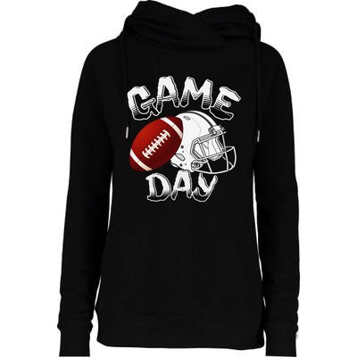 Awesome Game Day Football American Football Season Womens Funnel Neck Pullover Hood