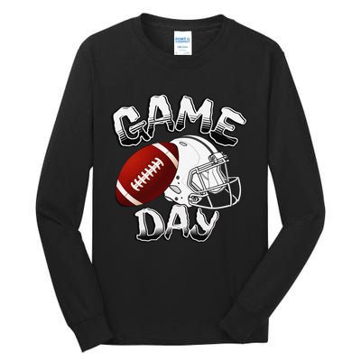 Awesome Game Day Football American Football Season Tall Long Sleeve T-Shirt