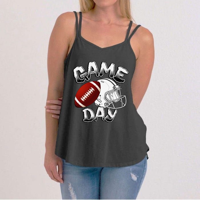 Awesome Game Day Football American Football Season Women's Strappy Tank