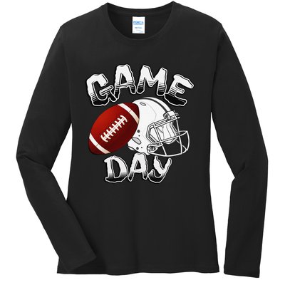 Awesome Game Day Football American Football Season Ladies Long Sleeve Shirt