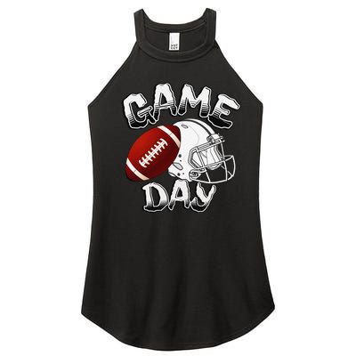 Awesome Game Day Football American Football Season Women's Perfect Tri Rocker Tank