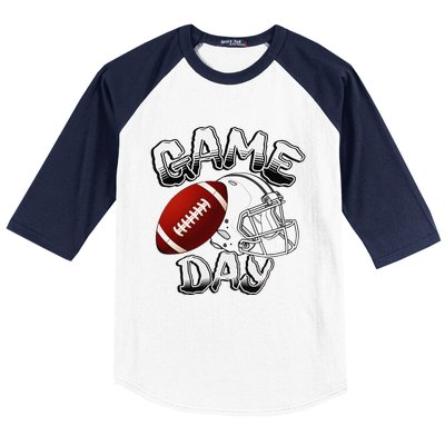 Awesome Game Day Football American Football Season Baseball Sleeve Shirt