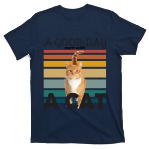 A Good Day Starts With Cat T-Shirt