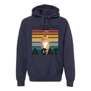 A Good Day Starts With Cat Premium Hoodie