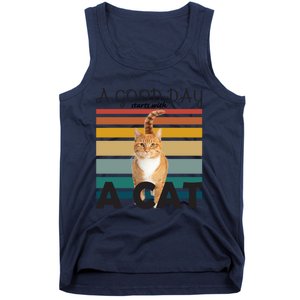 A Good Day Starts With Cat Tank Top