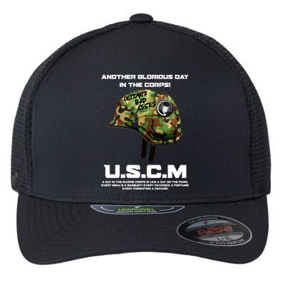 Another Glorious Day In The Corps USCM Ultimate Bad Asses Flexfit Unipanel Trucker Cap