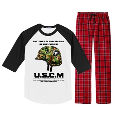 Another Glorious Day In The Corps USCM Ultimate Bad Asses Raglan Sleeve Pajama Set