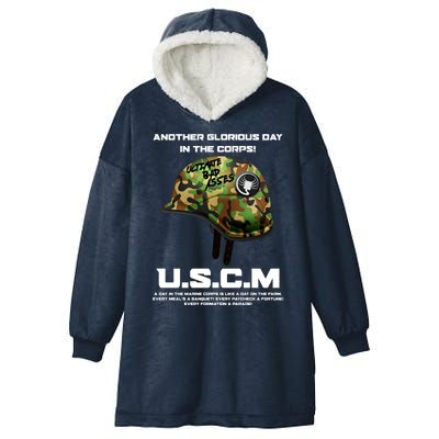 Another Glorious Day In The Corps USCM Ultimate Bad Asses Hooded Wearable Blanket