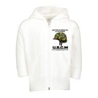 Another Glorious Day In The Corps USCM Ultimate Bad Asses Toddler Zip Fleece Hoodie