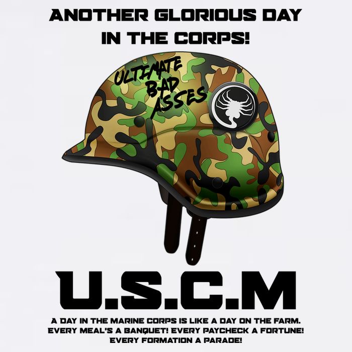 Another Glorious Day In The Corps USCM Ultimate Bad Asses Button