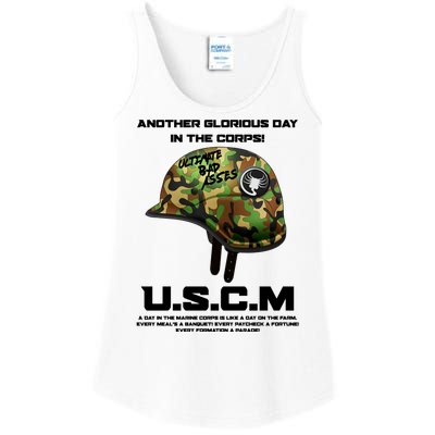 Another Glorious Day In The Corps USCM Ultimate Bad Asses Ladies Essential Tank