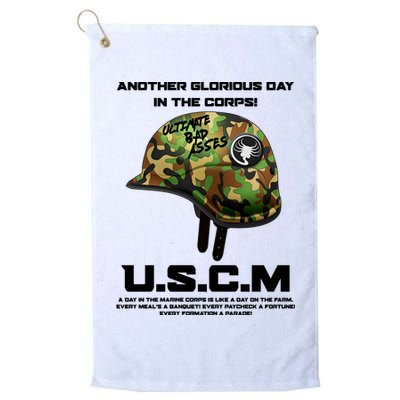 Another Glorious Day In The Corps USCM Ultimate Bad Asses Golf Towel
