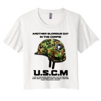 Another Glorious Day In The Corps USCM Ultimate Bad Asses Crop Top