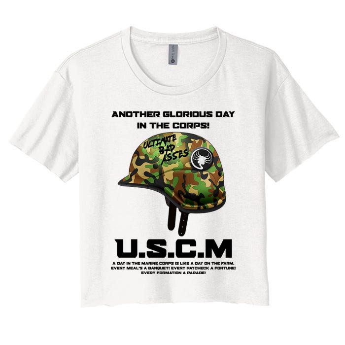Another Glorious Day In The Corps USCM Ultimate Bad Asses Crop Top