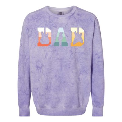 Acoustic Guitar Dad Guitarist Musical Instrument Musician Colorblast Crewneck Sweatshirt