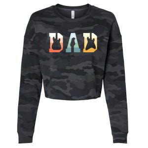 Acoustic Guitar Dad Guitarist Musical Instrument Musician Cropped Pullover Crew