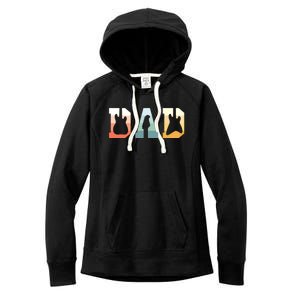 Acoustic Guitar Dad Guitarist Musical Instrument Musician Women's Fleece Hoodie