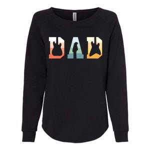 Acoustic Guitar Dad Guitarist Musical Instrument Musician Womens California Wash Sweatshirt