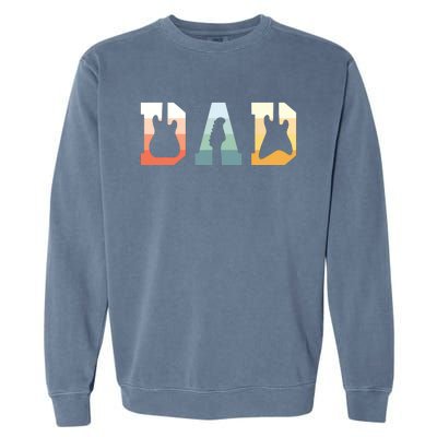 Acoustic Guitar Dad Guitarist Musical Instrument Musician Garment-Dyed Sweatshirt