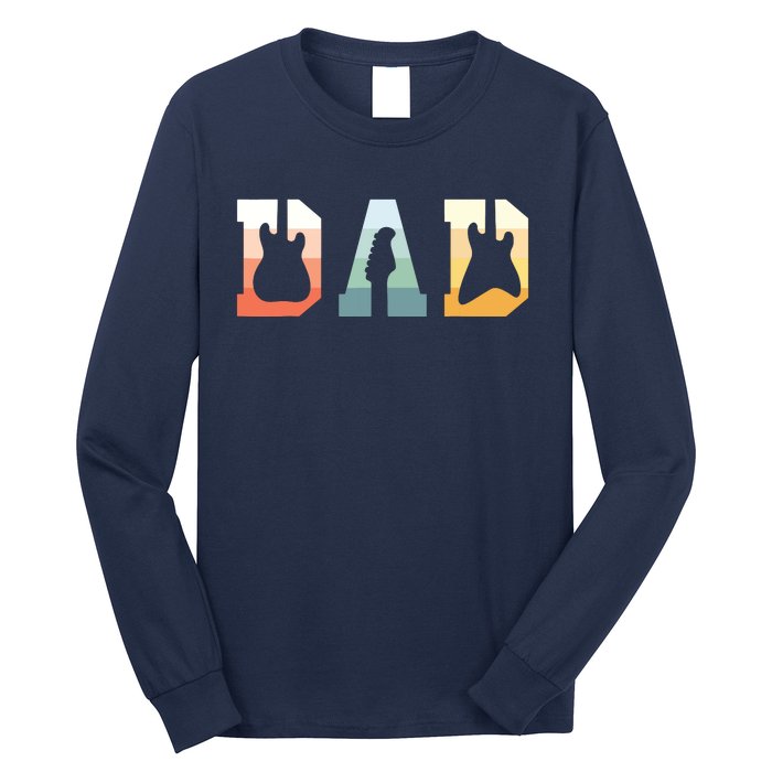 Acoustic Guitar Dad Guitarist Musical Instrument Musician Long Sleeve Shirt