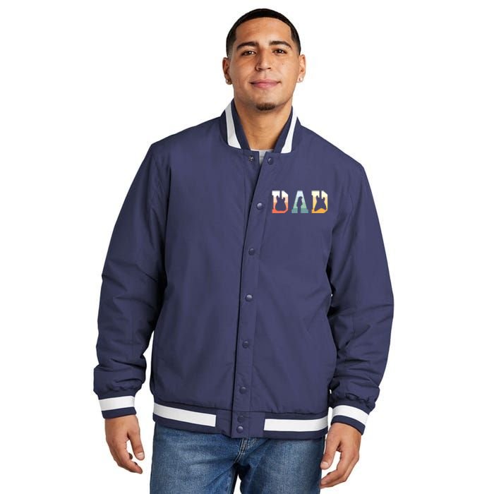 Acoustic Guitar Dad Guitarist Musical Instrument Musician Insulated Varsity Jacket