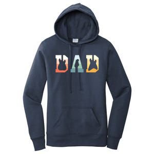 Acoustic Guitar Dad Guitarist Musical Instrument Musician Women's Pullover Hoodie