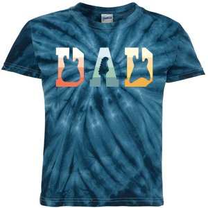 Acoustic Guitar Dad Guitarist Musical Instrument Musician Kids Tie-Dye T-Shirt