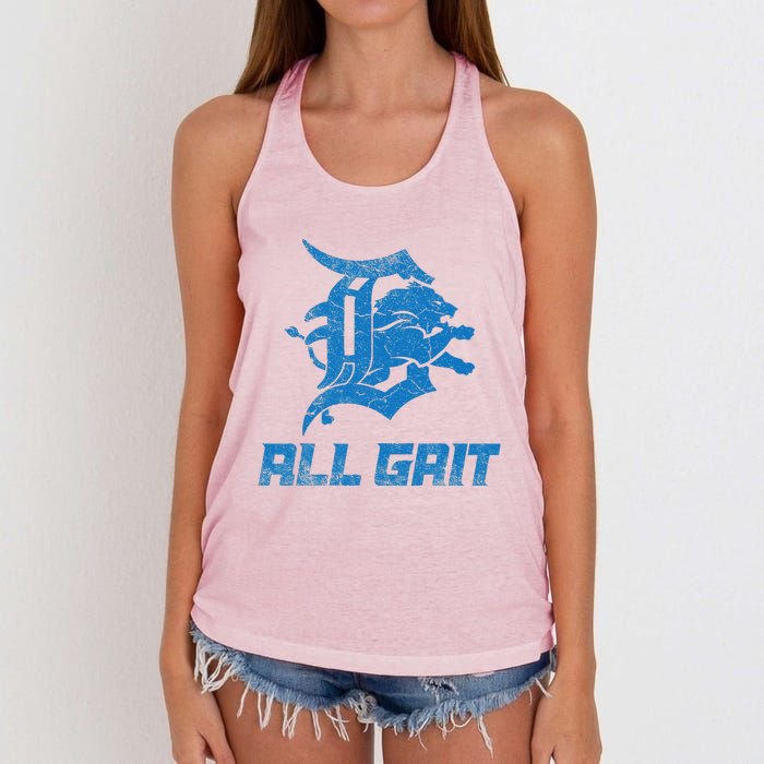 All Grit Detroit Women's Knotted Racerback Tank